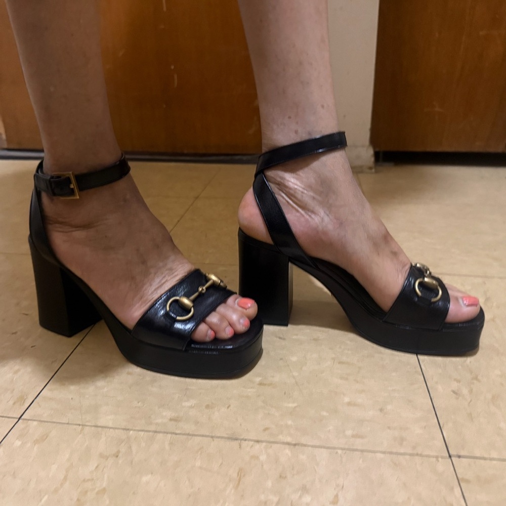 Authentic Gucci Granada Block Heels - Picture 10 of 15